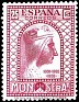 Spain 1931 Montserrat 25 CTS Lila Rosaceo Edifil 642